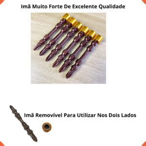 Bits Magnético Ponteira Philips Parafusadeira Ph2 Kit 10 Und (5)