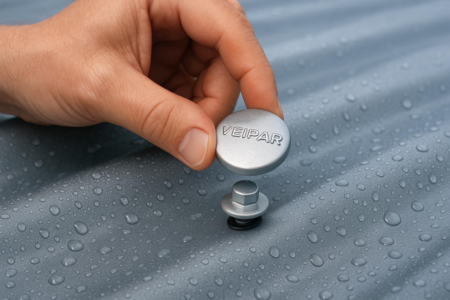 A tampa vedação VEIPAR protege telhados metálicos contra infiltrações e ferrugem, oferecendo instalação rápida, durabilidade e acabamento profissional. (imagem gerada com inteligência artificial)