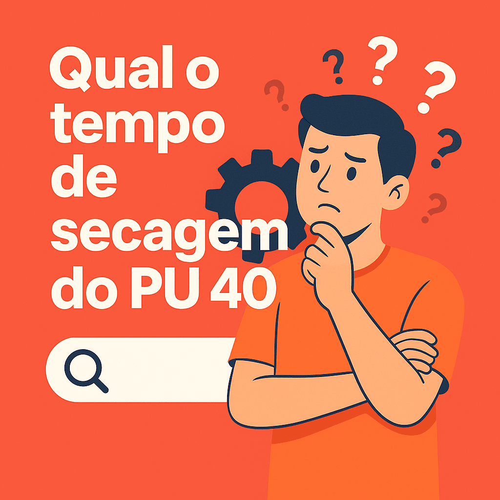 O tempo de secagem do PU 40 garante acabamento rápido em 10 a 30 minutos e cura completa em até 24h, ideal para vedação eficiente e durável. (imagem gerada com inteligência artificial)